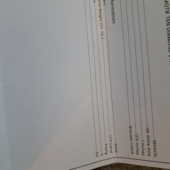 Elegant Motif Ten Diamond Station Stack Chain Bracelet - Picture 5 of 7